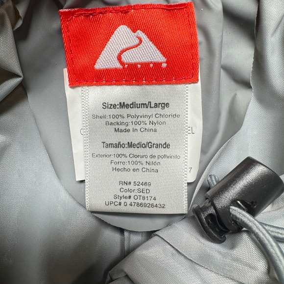 Mens‎ Grey Waterproof Golf Hunting Hiking Large Elastic Waist Zipper Cuffs - Picture 10 of 10